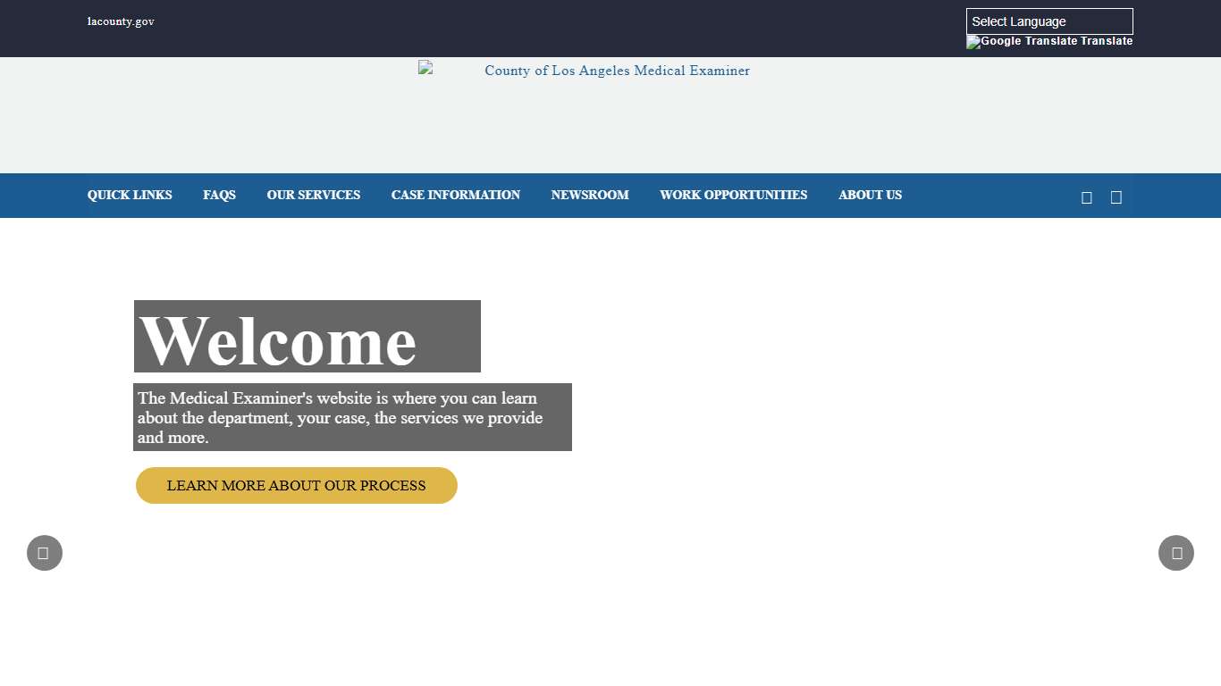 County of Los Angeles Medical Examiner